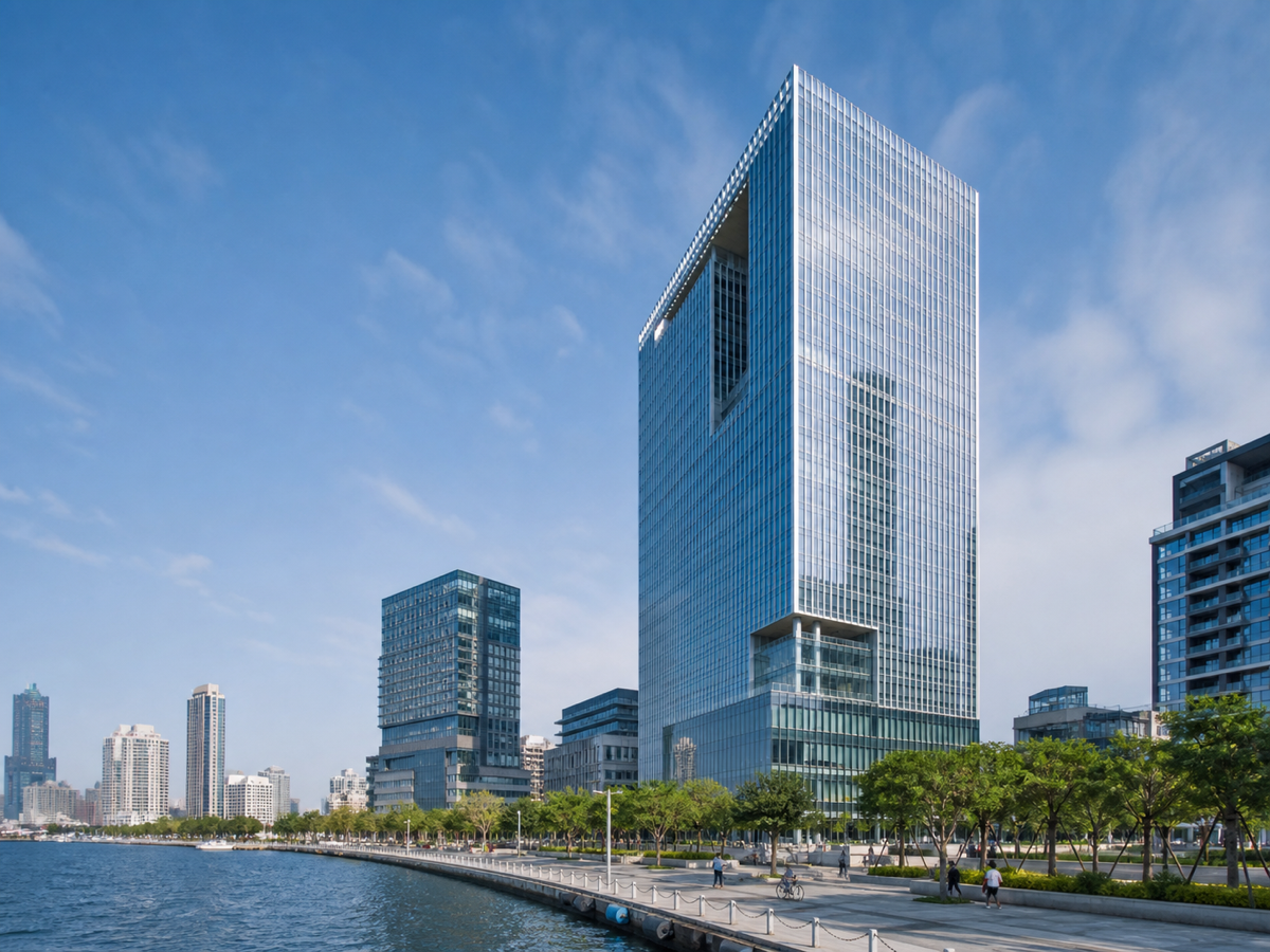 現代企業總部與商務辦公空間示意